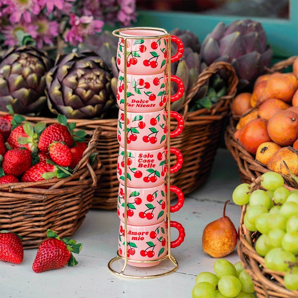 Set 6 impilabili frutta