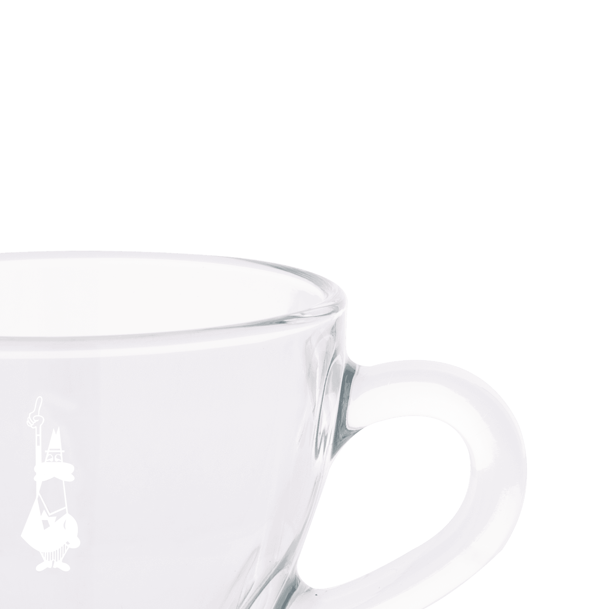 Set 2 tazze cappuccino in vetro
