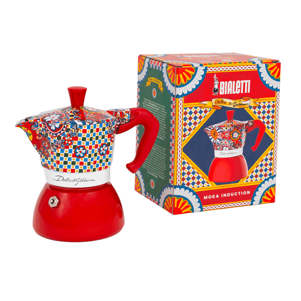 Moka Induction Bialetti Dolce&Gabbana Carretto Siciliano