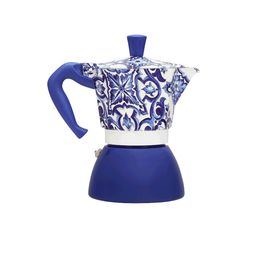 Moka Induction Bialetti Dolce&Gabbana Blu Mediterraneo