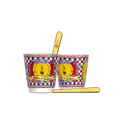 Set 2 bicchierini e 2 palettine dorate Bialetti Carretto Siciliano