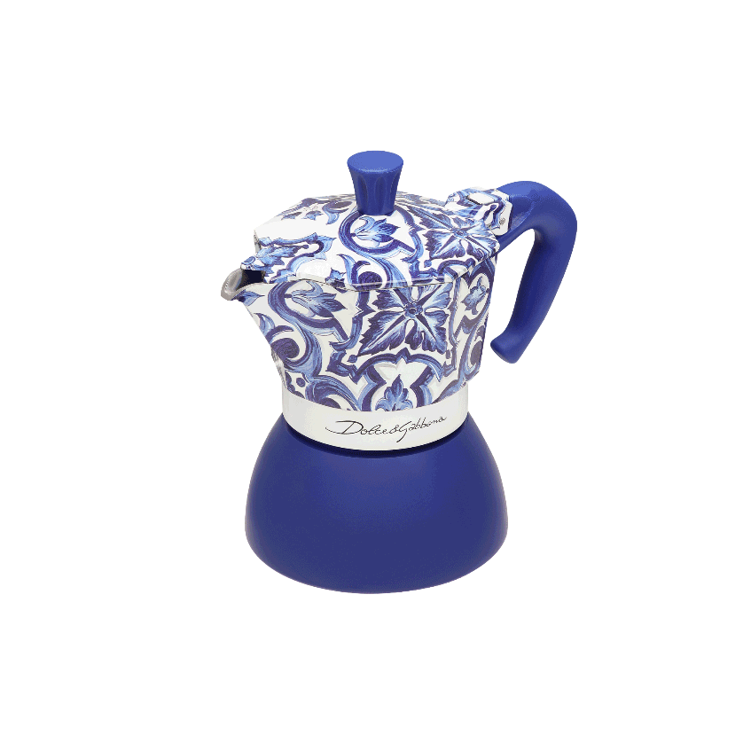 Moka Induction Bialetti Dolce&Gabbana Blu Mediterraneo