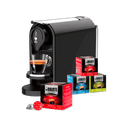 GIOIA PLUS NERO - Macchina da Caffè Espresso con 4 box di capsule a scelta