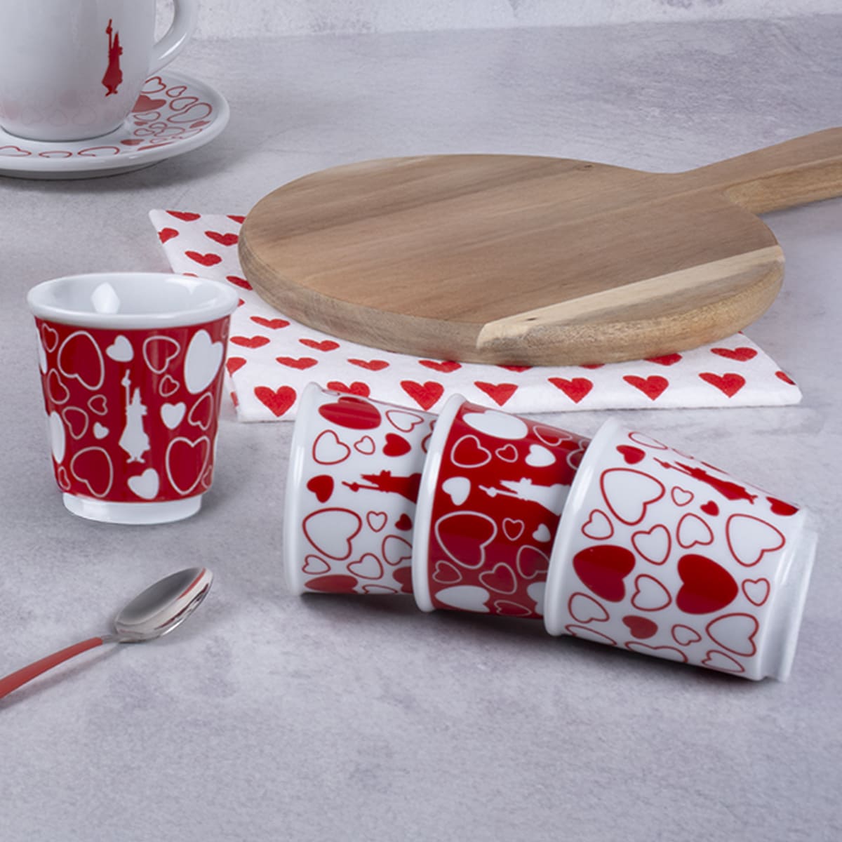 Set 4 bicchierini - Cuore