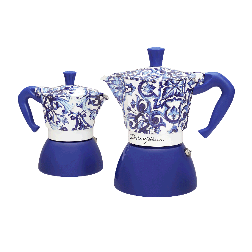 Moka Induction Bialetti Dolce&Gabbana Blu Mediterraneo