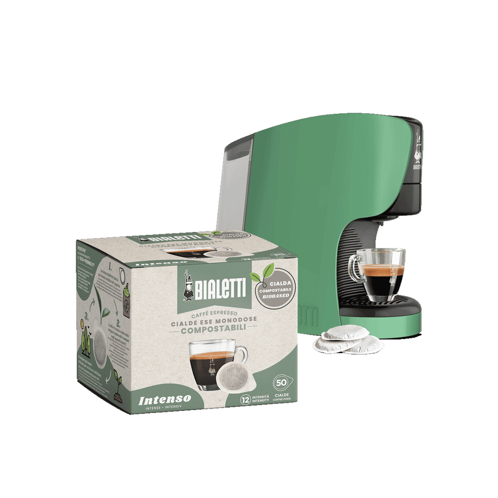 Kit Macchina Espresso - Dama Green con 1 box di cialde ESE a scelta