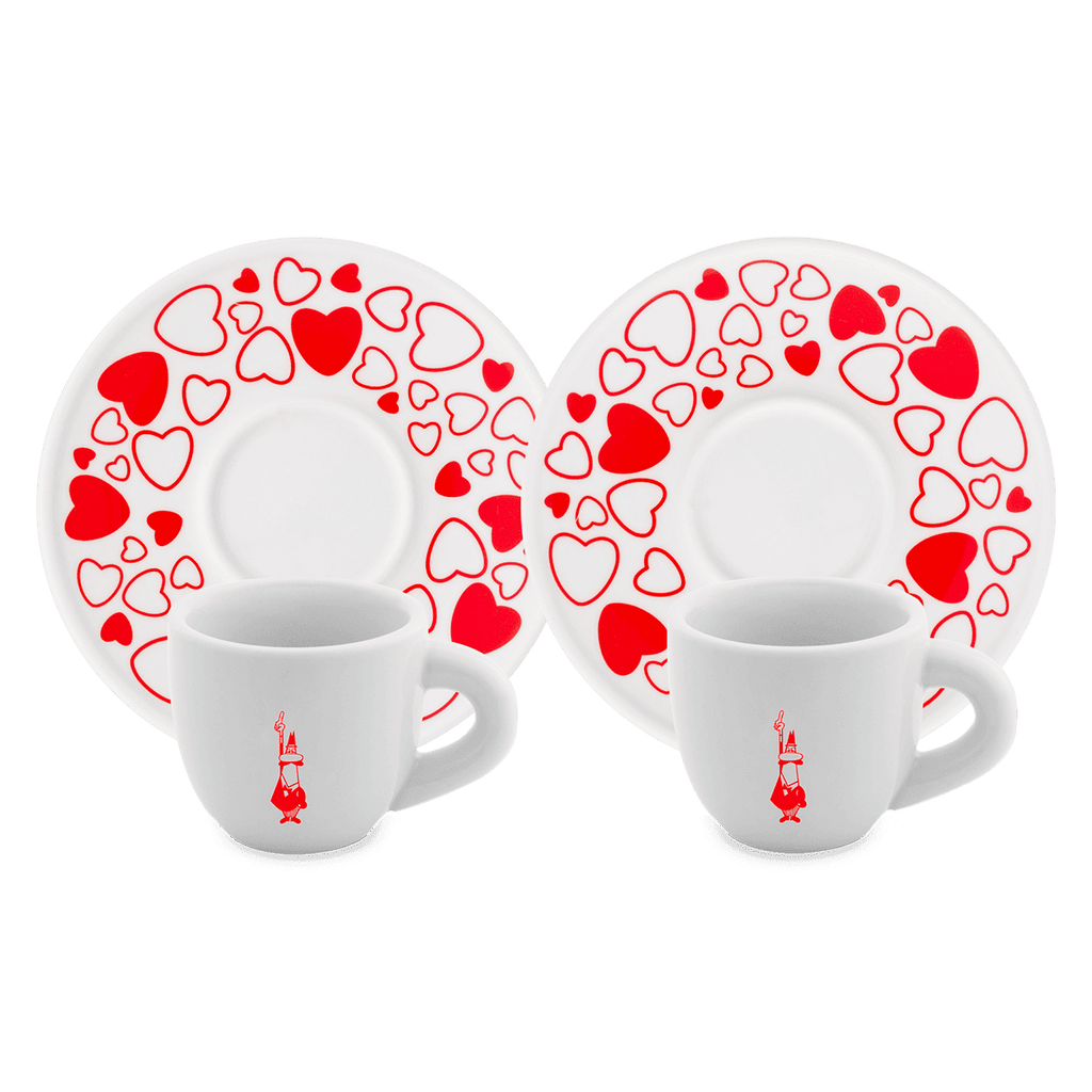 Set 2 tazzine moka - Cuore