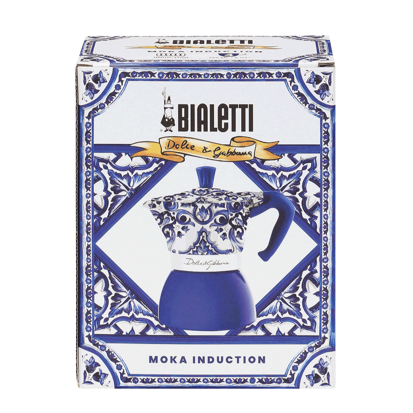 Moka Induction Bialetti Dolce&Gabbana Blu Mediterraneo