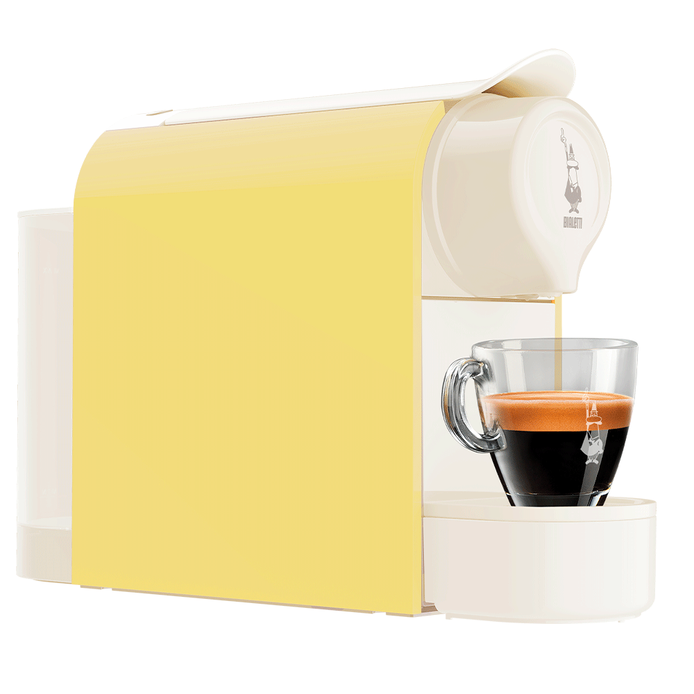 Gioia Bialetti giallo burro - macchina del caffè a capsule