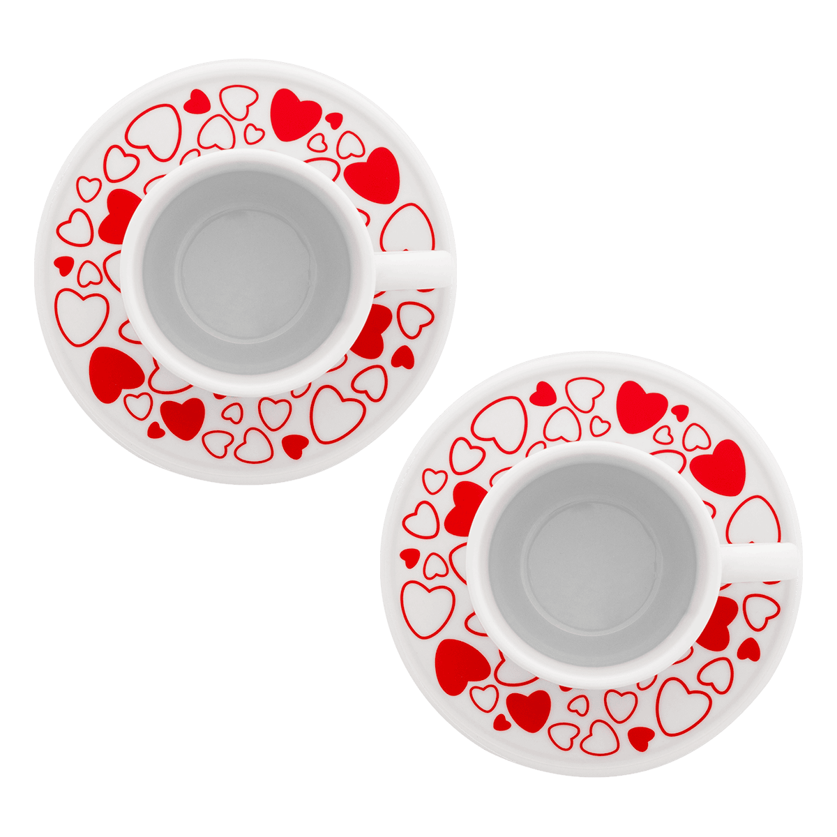 Set 2 tazzine moka - Cuore