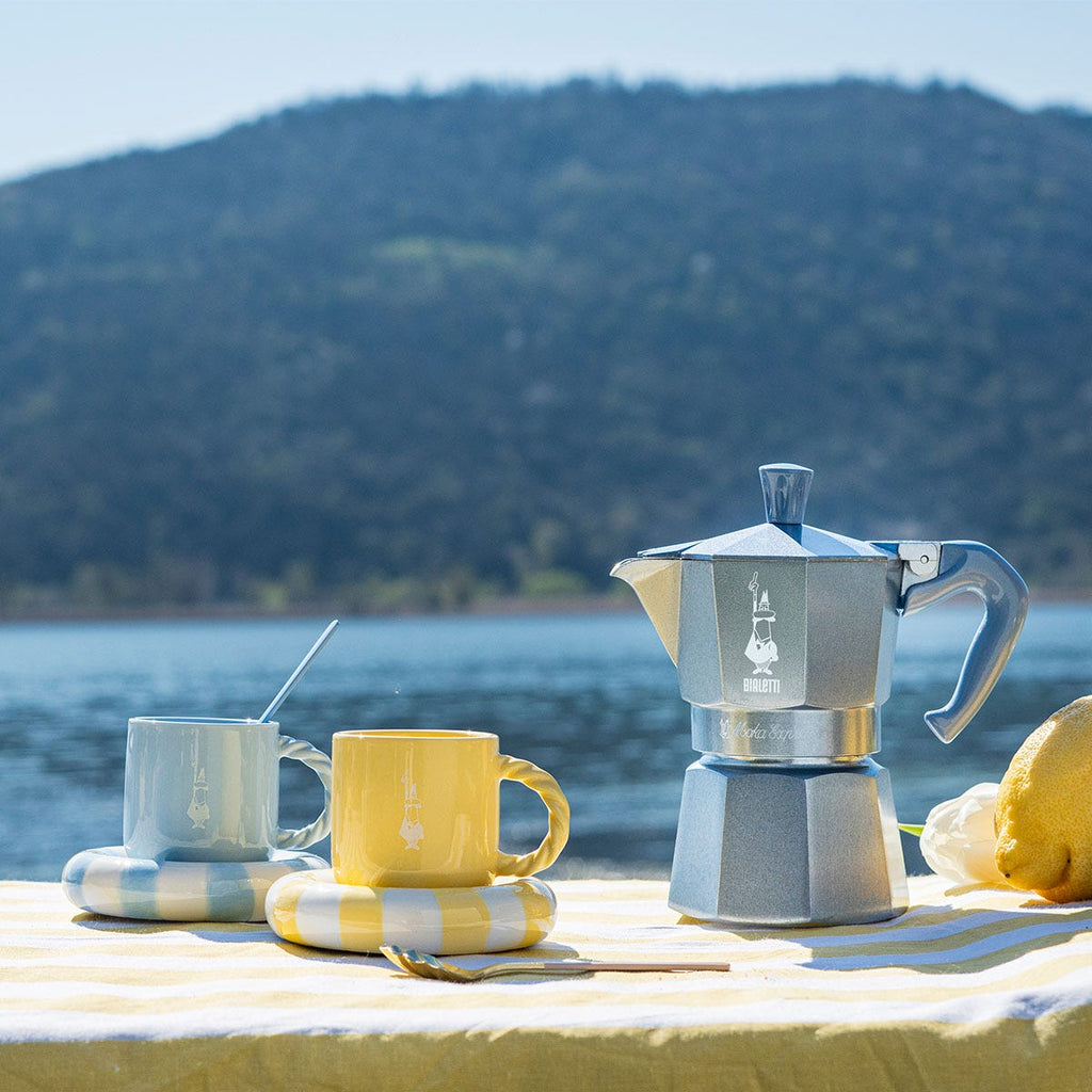 Moka Express 1 tazza azzurro onda